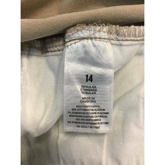 Old Navy Maternity Crop Denim Jeans 14 White Full Panel Stretch Women 2584 - Picture 5 of 6